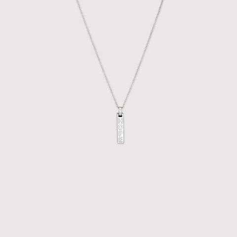 Hope Bar Silver Necklace