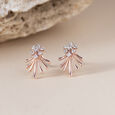 Dainty Sparkle Gold & Diamond Stud Earrings,,hi-res view 1
