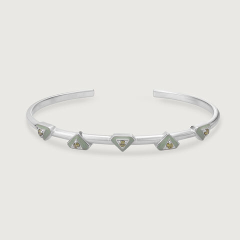 Fresh Gleam Silver Bangle