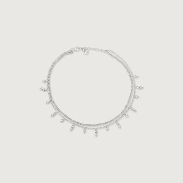Chic Fringe Silver Anklet,,hi-res image number null