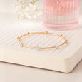 Timeless Shine Gold & Diamond Bangle,,hi-res view 1