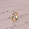 Rhythmic Radiance 14KT Gold Finger Ring,,hi-res view 1