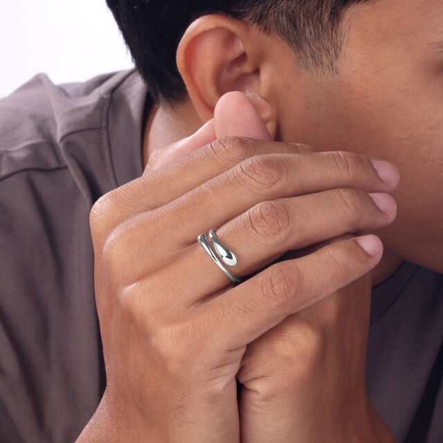 Classic Signet Silver Ring,,hi-res image number null