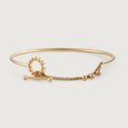 Jingling Spheres Gold Bangle,,hi-res view 3