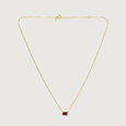 Bold Linear Red Garnet Gold Necklace,,hi-res view 4