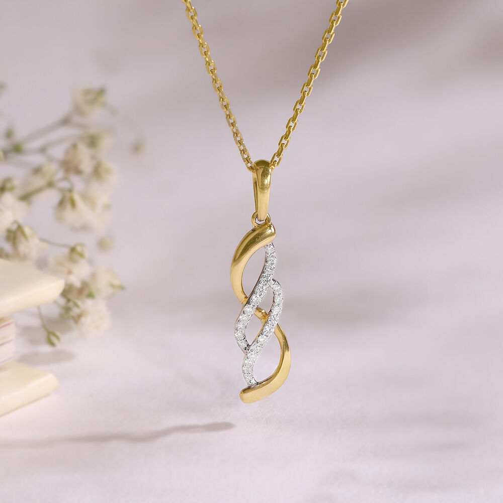 Pendants Buy Stylish Gold Diamond Pendant Designs for Women Mia By Tanishq