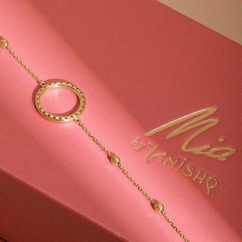 Trendy Orbit Gold Bracelet