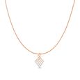 14kt Rose Gold Mesh Diamond Pendant,,hi-res view 2
