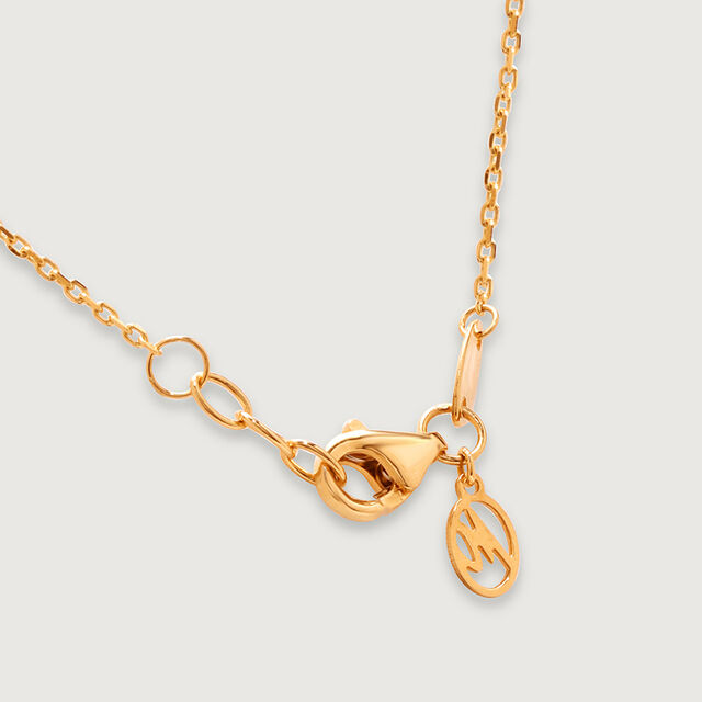 Trendy Chic 18KT Gold Chain and Pendant,,hi-res image number null