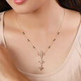 14 KT Entrancing Diamond Mangalsutra,,hi-res view 3