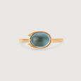 Twilight Firefly 14 kt Gold & Blue Topaz Finger Ring,,hi-res view 4