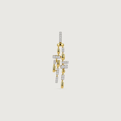 Linear Rhythm Diamond Pendant