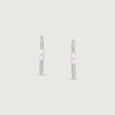 Twinkle Duo Silver Hoop Earrings,,hi-res view 5