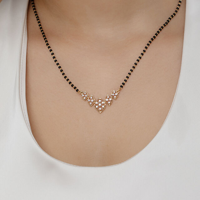 Enchanted Essence Gold and Diamond Mangalsutra,,hi-res image number null