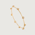 Crochet Shine Gold and Diamond Bangle,,hi-res view 5