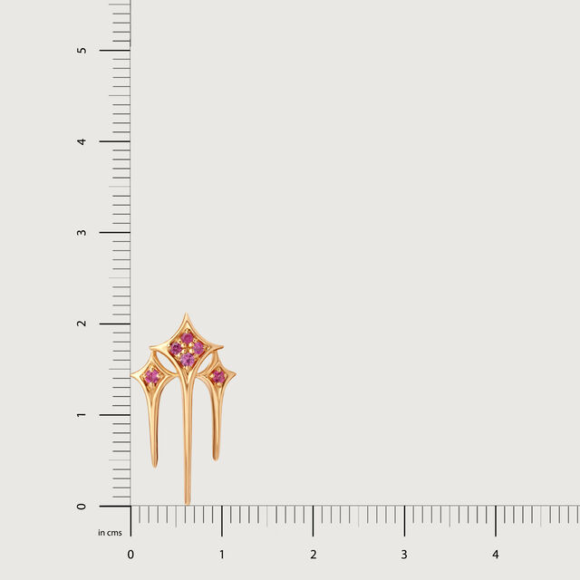 Luminous Splendor 14KT Pink Sapphire Stud Earrings,,hi-res image number null