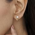 Timeless Love Gold Drop Earring,,hi-res view 2