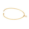 14KT Yellow-Rose Gold Bangle With Charm,,hi-res view 2