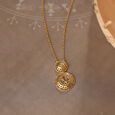 Warli Echoes 22KT Gold Necklace,,hi-res view 1