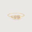 Radiant Shell Diamond Bangle,,hi-res view 3