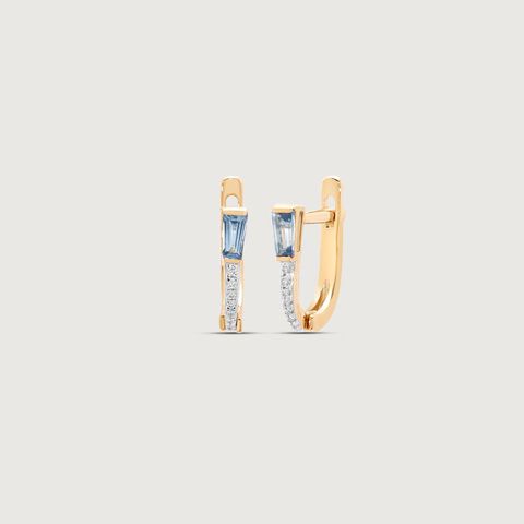 Cool Poise Diamond Hoop Earrings