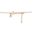 14Kt Rose Gold Oval Sparkling Diamond Necklace,,hi-res view 4