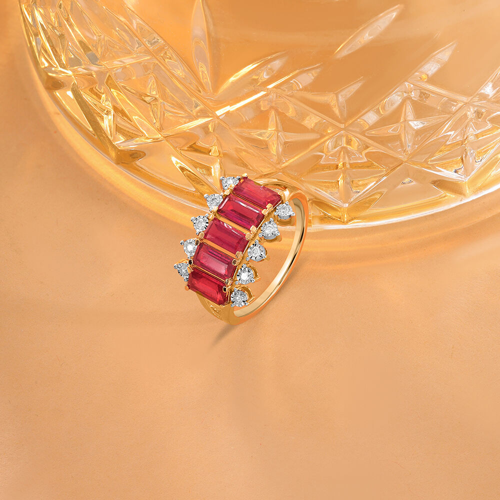 Ruby ring price tanishq shop