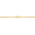 22KT Yellow Gold Effulgent Subtle Heart Carved Motif Gold Chain,,hi-res view 2