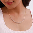 Sleek Dual Tone Paperclip Gold Chain,,hi-res view 2