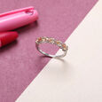 Champagne Sparkler Silver Ring,,hi-res view 2
