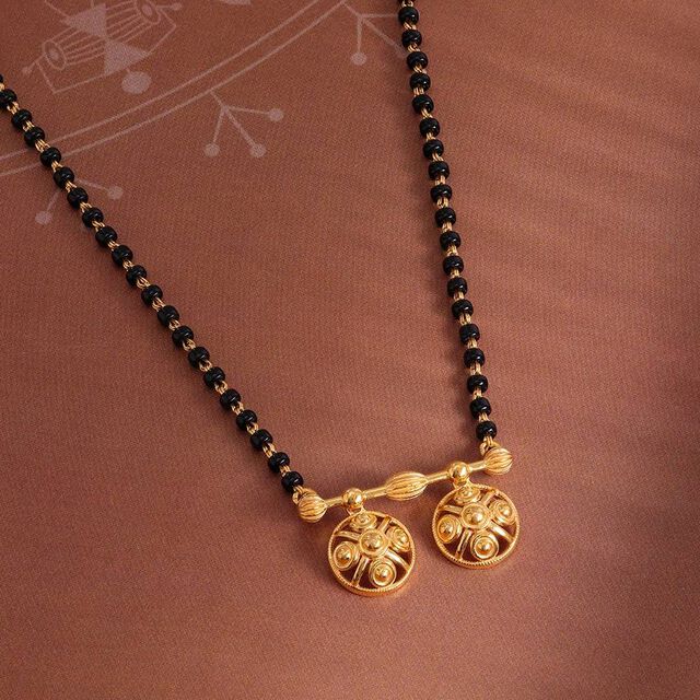 Eternal Circle 22 Kt Gold Vati Mangalsutra,,hi-res image number null