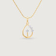 Gleaming Teardrop Diamond Pendant,,hi-res view 3