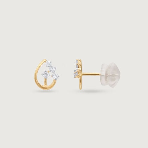 Gleaming Teardrop Diamond Earrings