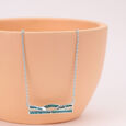 Shine Waves Silver Necklace,,hi-res view 1