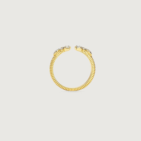 Playful Poise Diamond Ring
