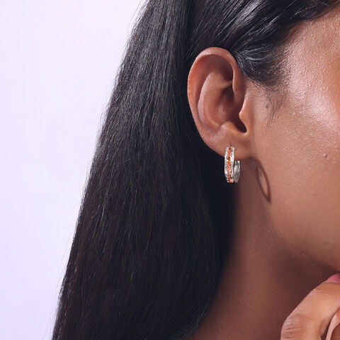 Glossy Glint Silver Earrings