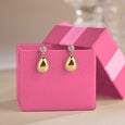 Luminous Textured Diamond Drop Earrings,,hi-res view 1