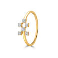 14KT Yellow Gold Ice Spike Symphony Diamond Ring,,hi-res view 3