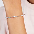 Elegant Pearl Silver Bangle,,hi-res view 2