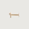 Glimmering Summit Gold & Diamond Nose Pin,,hi-res view 3