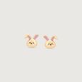 Snuggle Bunny Gold Stud Earrings,,hi-res view 3