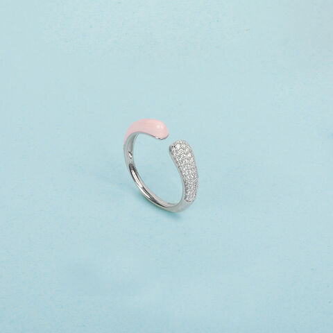 Open Band Silver Finger Ring