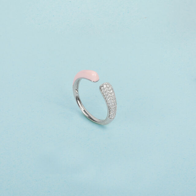 Open Band Silver Finger Ring,,hi-res image number null