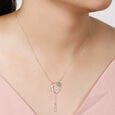 14KT Yellow Gold Rare Emerald and Diamond Split Necklace,,hi-res view 1