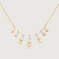 Arch Gleam Gold & Diamond Necklace,,hi-res view 3