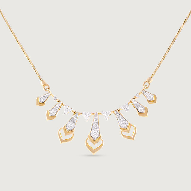 Arch Gleam Gold & Diamond Necklace,,hi-res image number null
