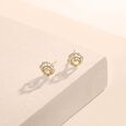 Crown Loop Diamond Stud Earrings,,hi-res view 1