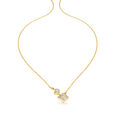 14KT Yellow Gold Shining Days Diamond Pendant With Chain,,hi-res view 2
