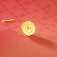 1 gm 24 Karat Lotus Gold Coin (9999 Purity),,hi-res view 1