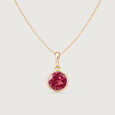 Structured Sleek Ruby Gold Pendant,,hi-res view 3